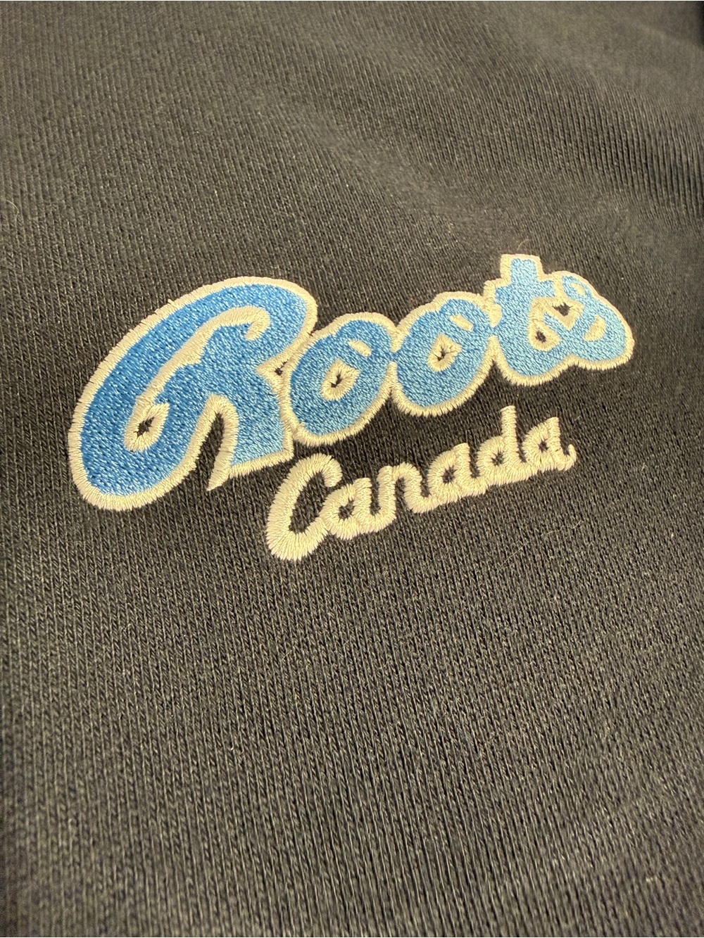 Roots Navy Half-Zip Pullover with Blue Logo - Picture 4 of 6